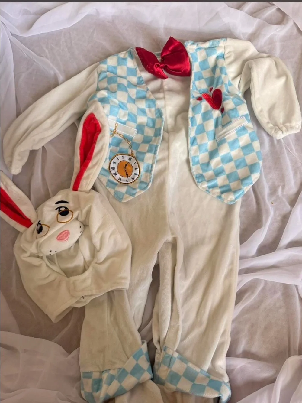 Toddler White Rabbit Alice in Wonderland Costume
